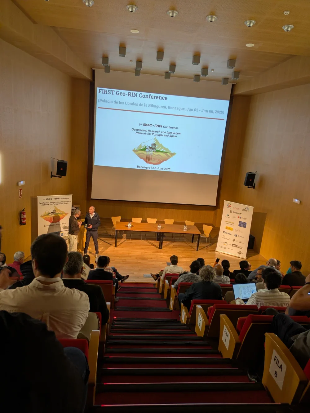 Ponencias en el auditorio